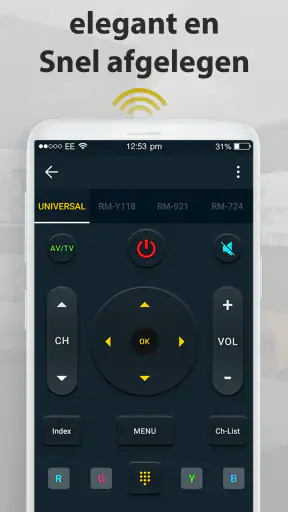 Afstandsbediening Universeel screenshot