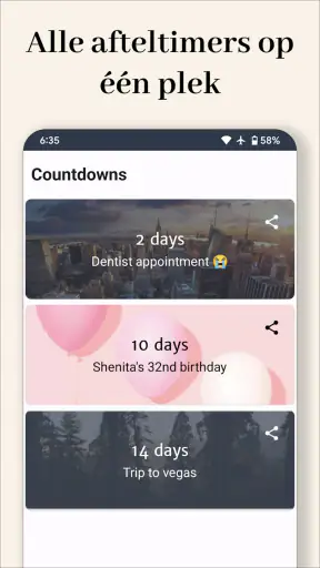 Aftellen - Days Until screenshot