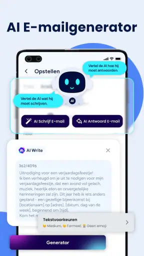 AI-e-mail - slimme e-mail screenshot
