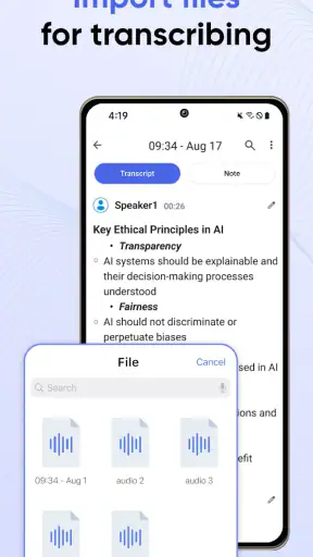 AI Notes & Transcribe Memo screenshot