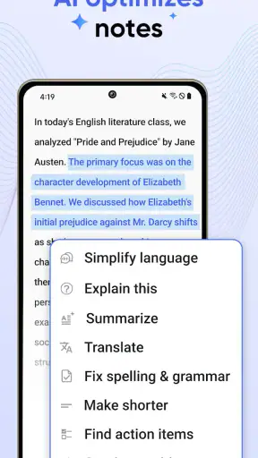 AI Notes & Transcribe Memo screenshot