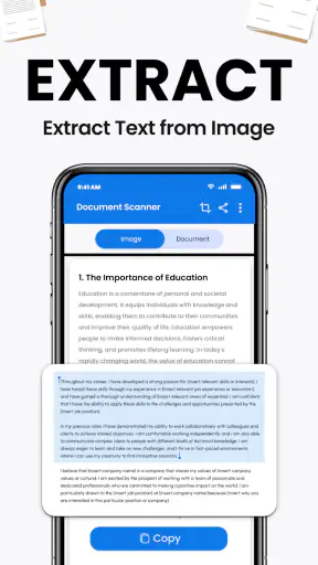 AI-scanner, scandocument screenshot