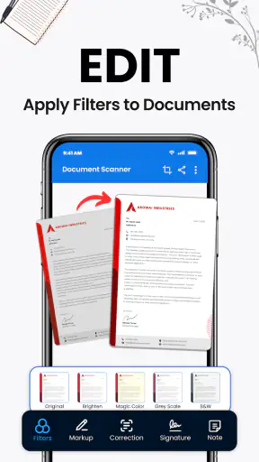 AI-scanner, scandocument screenshot