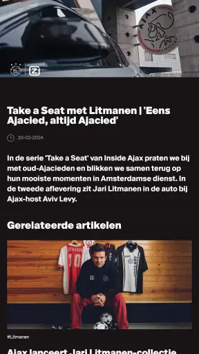 Ajax Official App screenshot