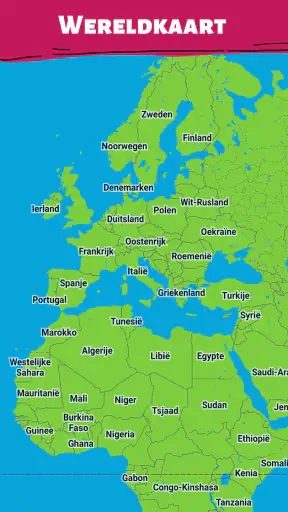 Alle landen - Wereldkaart screenshot