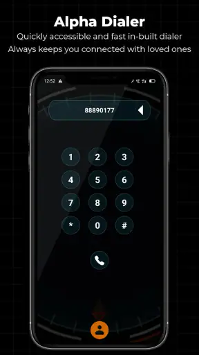 Alpha Hybrid Launcher 4D-thema screenshot