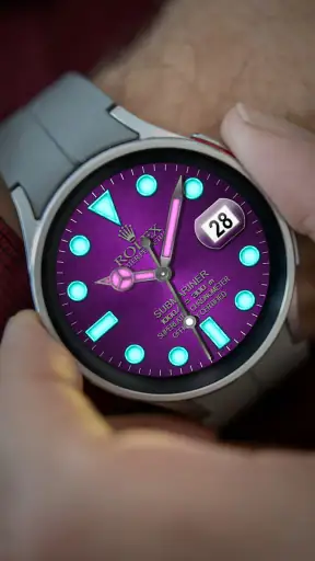 Analog Rolex Royal Watch face screenshot