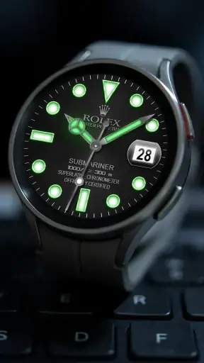 Analog Rolex Royal Watch face screenshot