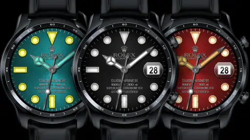 Analog Rolex Royal Watch face screenshot