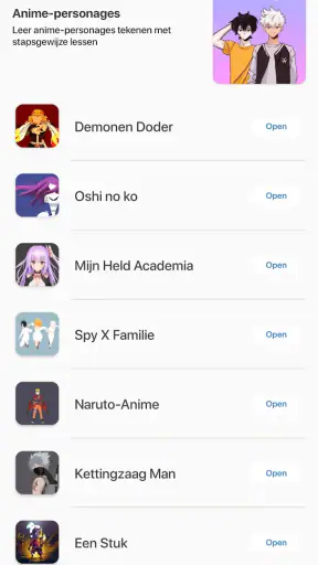 Anime Tekenen: Learn Drawing screenshot