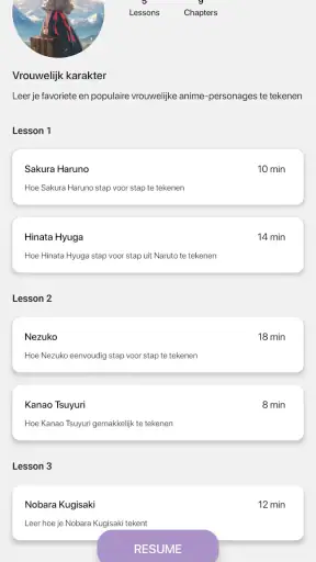 Anime Tekenen: Learn Drawing screenshot