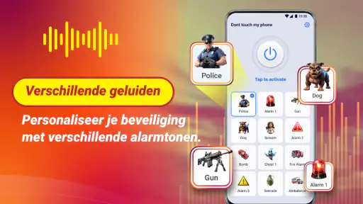 Antidiefstal Telefoon Alarm screenshot
