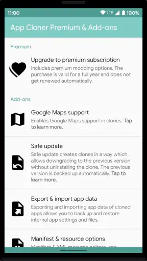 App Cloner Premium & Add-ons screenshot