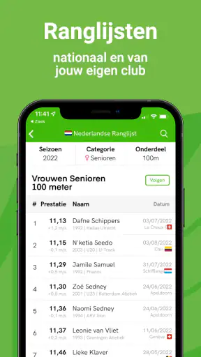 Atletiek.nu screenshot