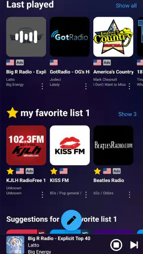 Audials Play: Radio & Podcasts screenshot