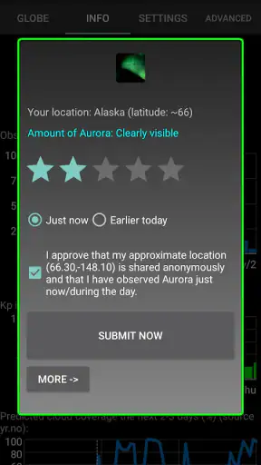 Aurora Notifier screenshot