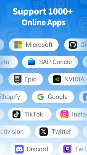 Authenticator-app - 2FA screenshot