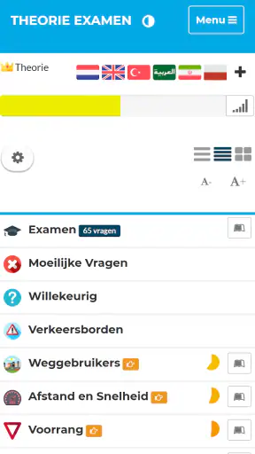 Auto Theorie Examens CBR 2025 screenshot