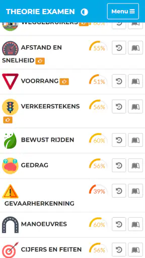 Auto Theorie Examens CBR 2025 screenshot