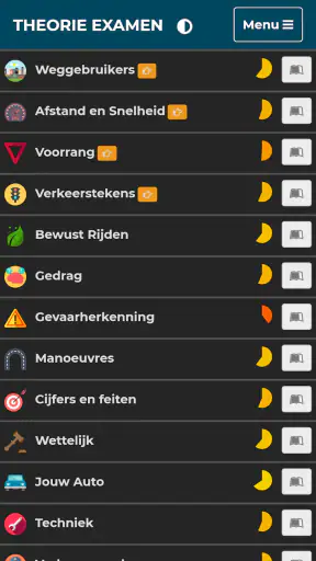 Auto Theorie Examens CBR 2025 screenshot