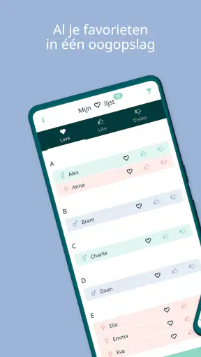 Babynamen / Voornamen 2025 screenshot