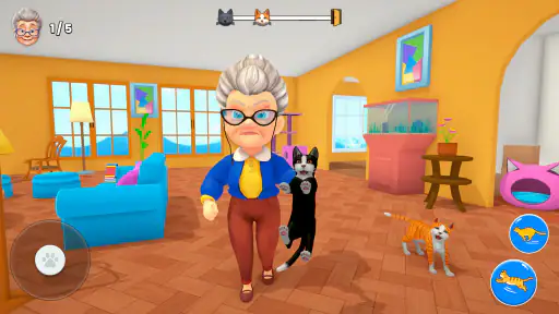 Bad Cat Simulator: Prank Gran screenshot