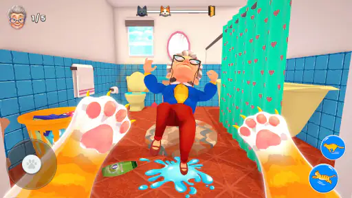 Bad Cat Simulator: Prank Gran screenshot