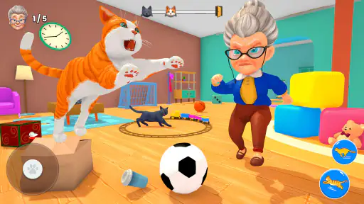 Bad Cat Simulator: Prank Gran screenshot