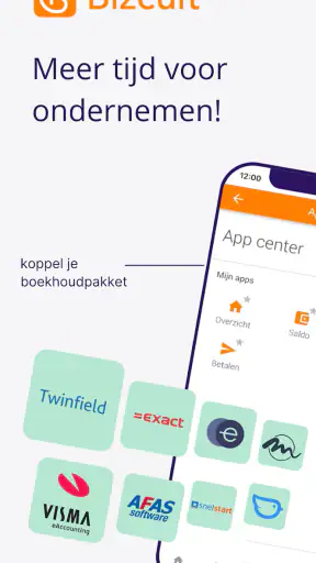 Bank & boekhoudkoppeling screenshot