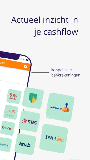 Bank & boekhoudkoppeling screenshot