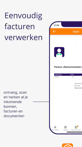 Bank & boekhoudkoppeling screenshot