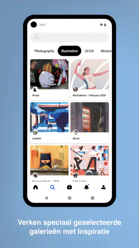 Behance- Creatieve Portfolio's screenshot