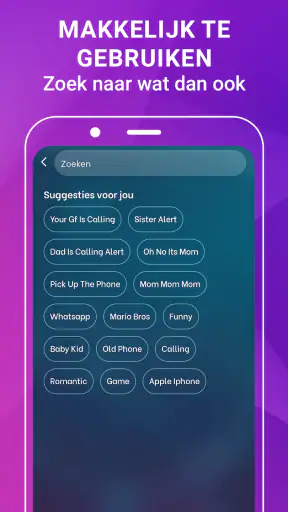 Beltonen muziek telefoon screenshot