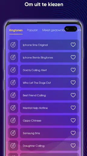 Beltonen muziek voor Android screenshot