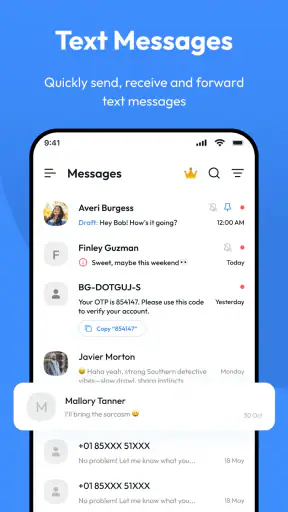 Berichten screenshot