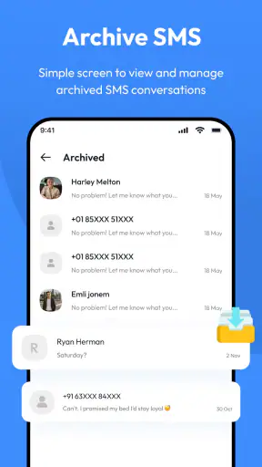 Berichten screenshot