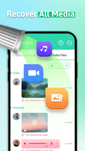 berichten herstellen screenshot