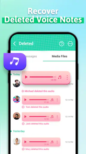 berichten herstellen screenshot