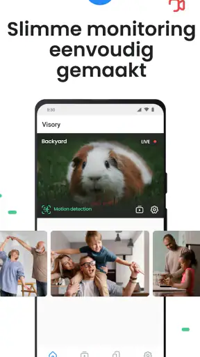 Beveiligingscamera Visory screenshot