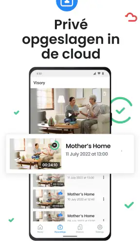 Beveiligingscamera Visory screenshot