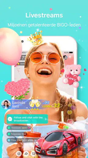 Bigo Live - Livestream, Chat screenshot