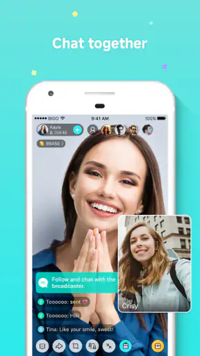 Bigo Live - Livestream, Chat screenshot