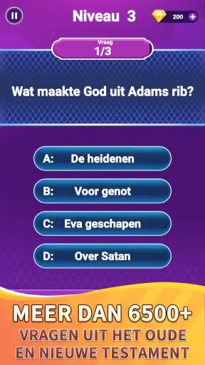 Bijbel Trivia - Bijbel Quiz screenshot