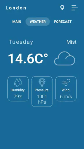 Binnenthermometer screenshot