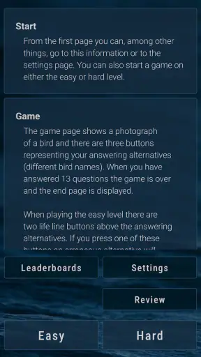 Bird Quiz: Aves Europe screenshot