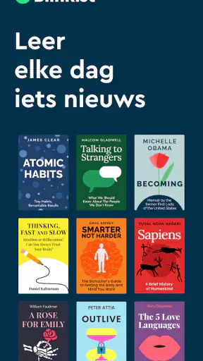 Blinkist: boek samenvattingen screenshot