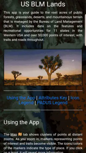 BLM Public Lands Map Guide USA screenshot
