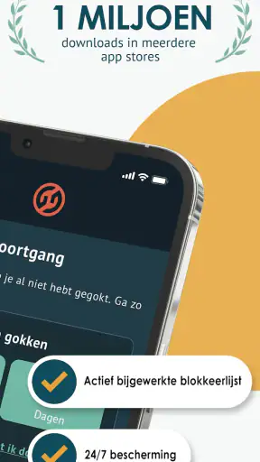 Blokkeer goksites - Gamban screenshot