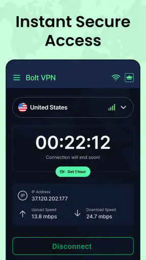 Bolt VPN - Super VPN Proxy screenshot
