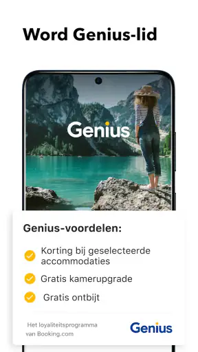 Booking.com Hotelreserveringen screenshot
